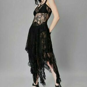 SOLD: New Dolls Kill Lace "Widow" Dress